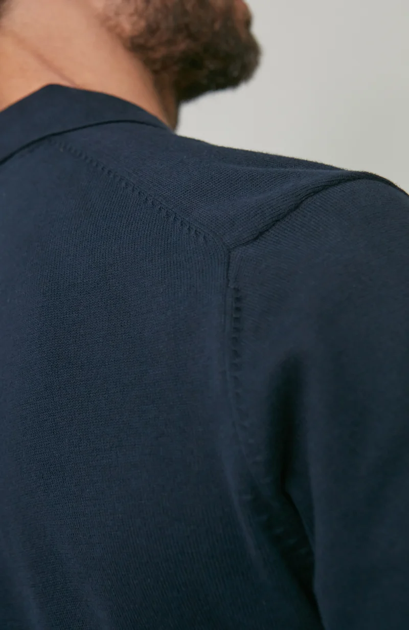 Leichtes Herren-Poloshirt aus 100 % Baumwolle ohne Knöpfe