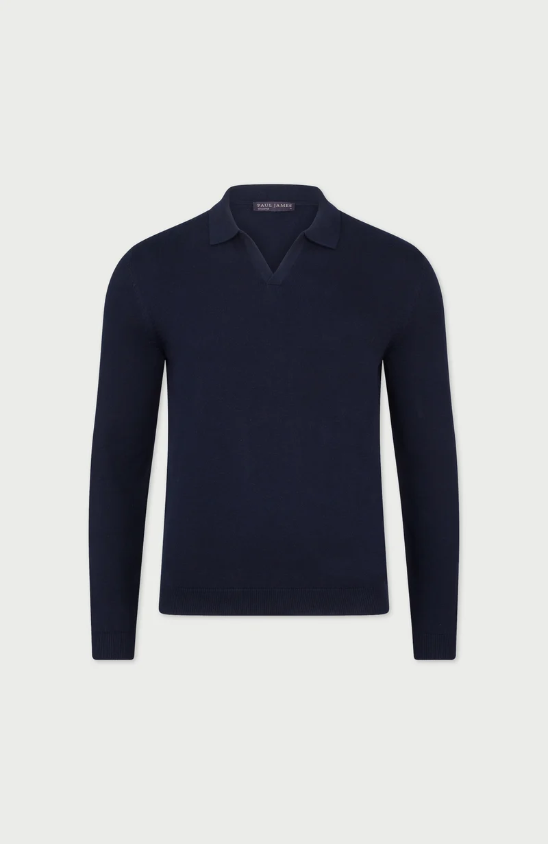 Leichtes Herren-Poloshirt aus 100 % Baumwolle ohne Knöpfe