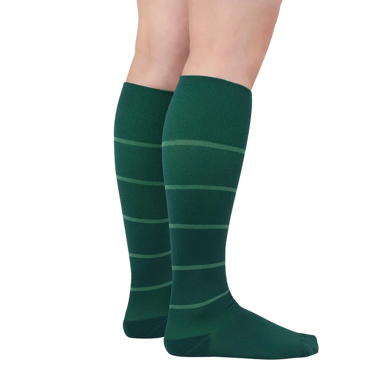 Rejuva® Broad Stripe Knee High, 15-20 mmHg