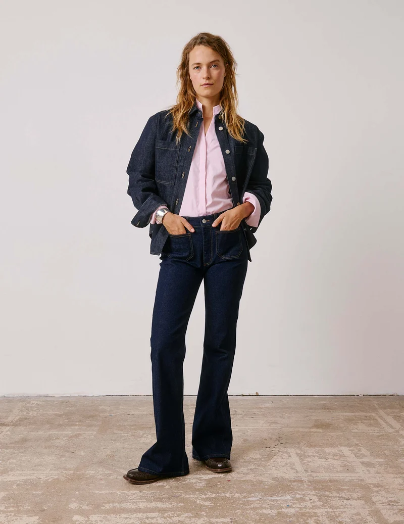 Jean flare Kate en denim