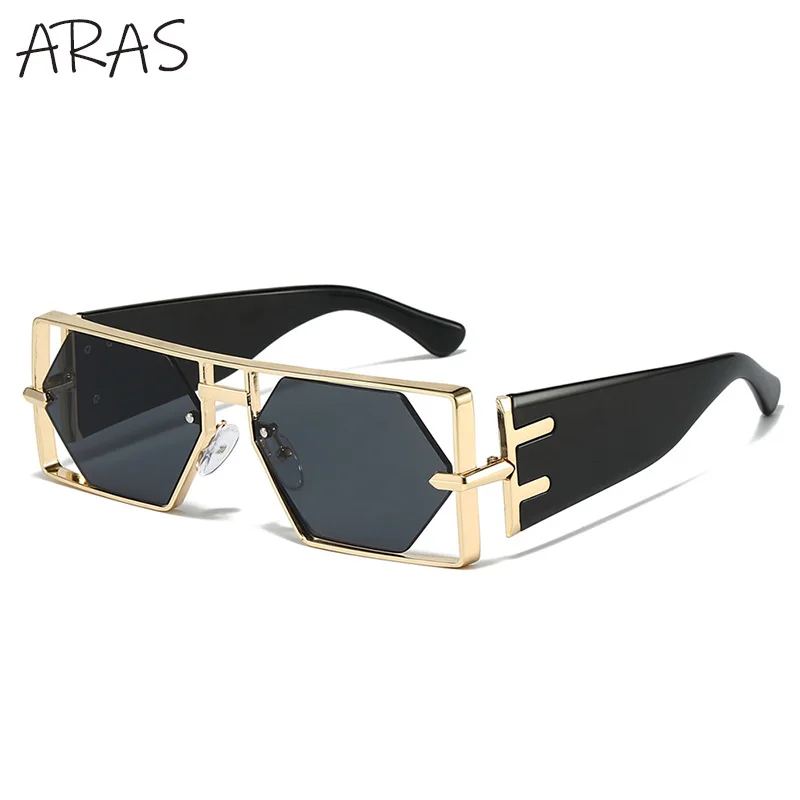 Designer Luxus Brille Sonnenbrille Damen Quadratische Übergröße Gläser Vintage