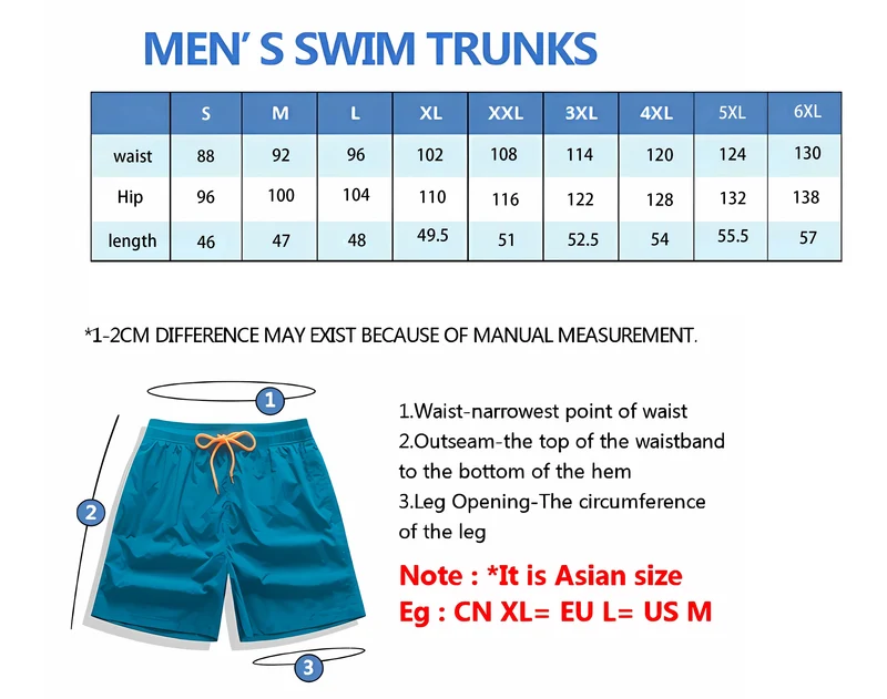 Herren Badehose Badeshort Kurze Hose Shorts Schwimmhose 100% Polyester NEU