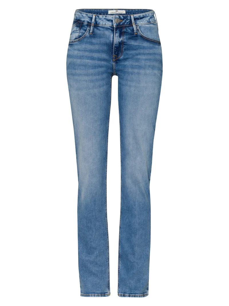 CROSS JEANS - ROSE Jeans, Straight Fit, Mid-Waist, Mid Blue
