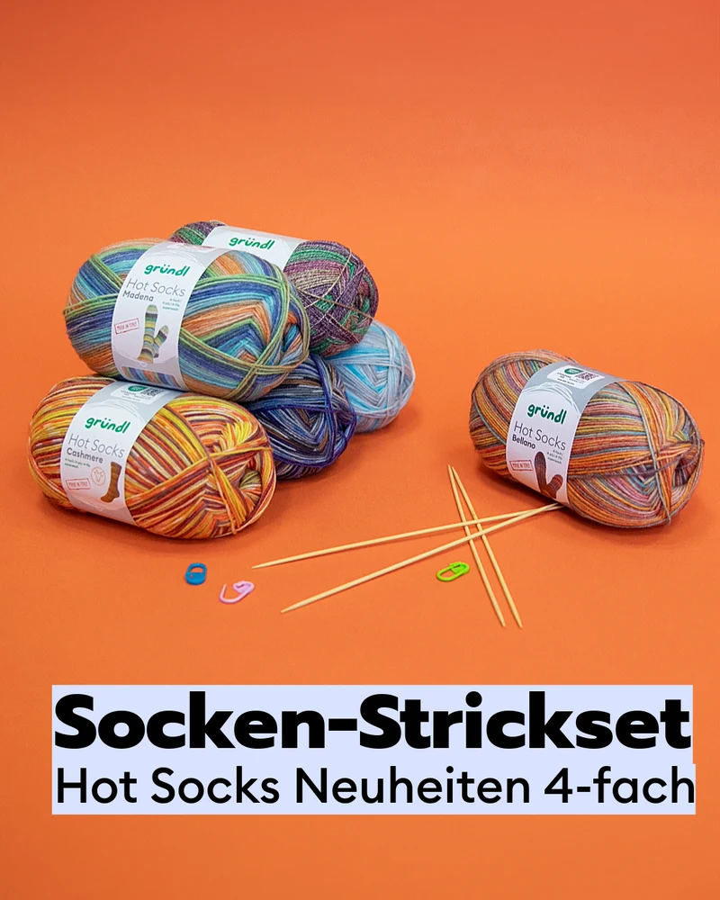 Strickset Hot Socks Neuheiten - 4-fach