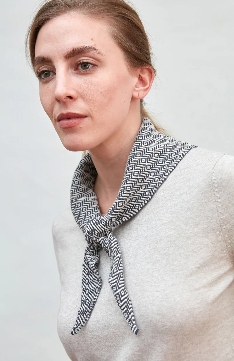 Cotton Two Tone Textured Neckerchief