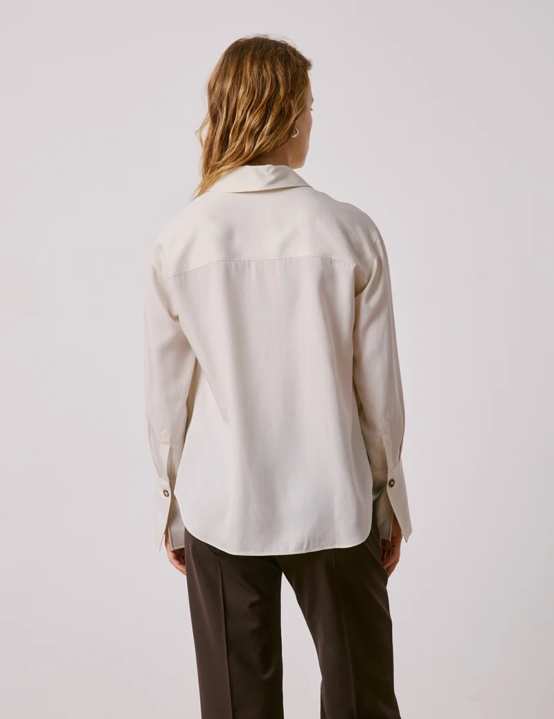 Chemise Mila en lyocell beige