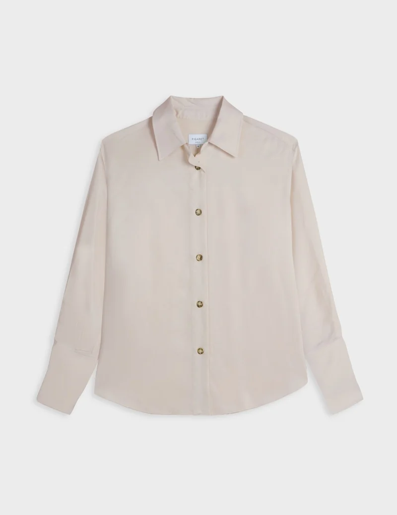 Chemise Mila en lyocell beige
