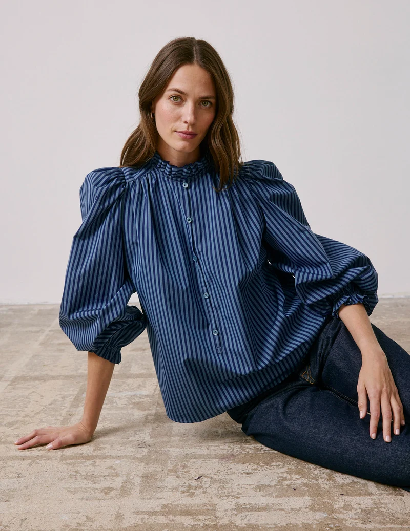 Blouse Phillie rayée bleue