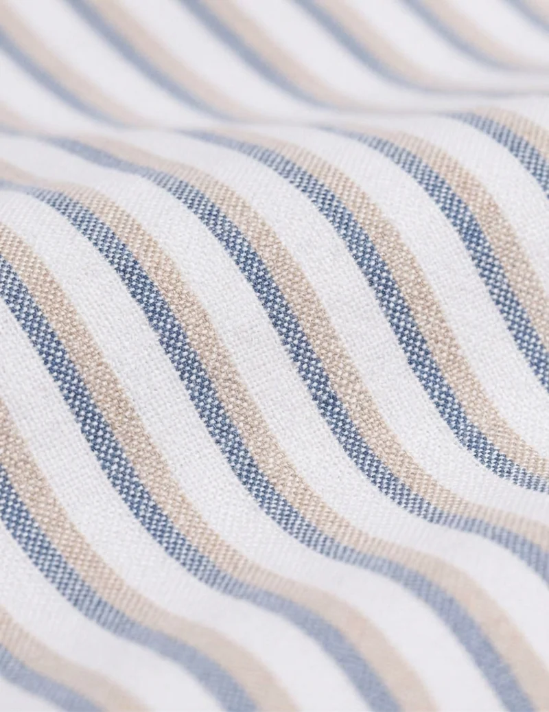 Chemise Gaspard rayée beige