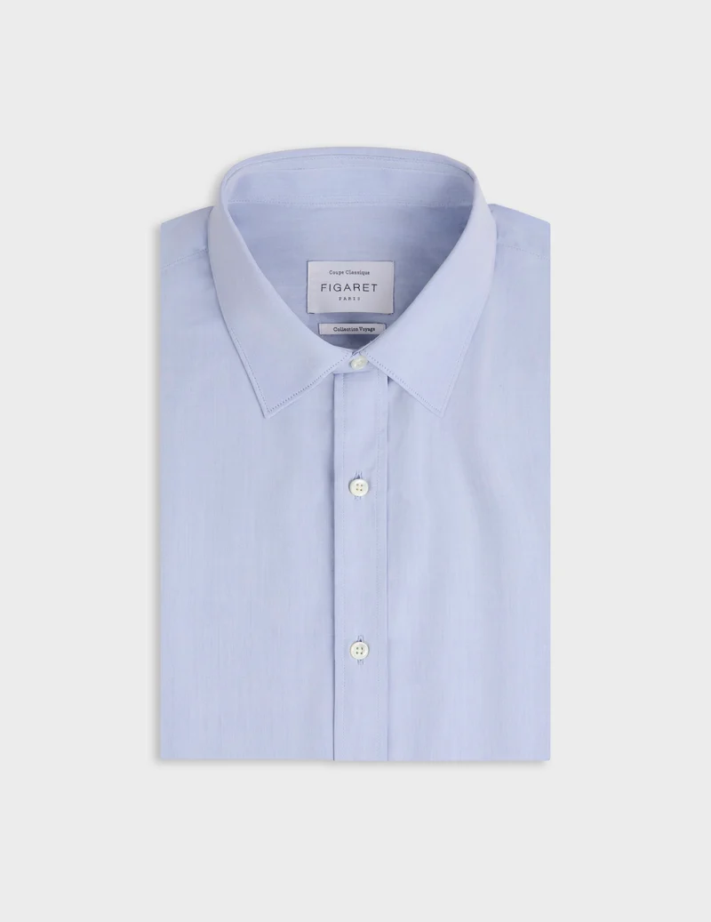 Chemise classique Voyage bleue