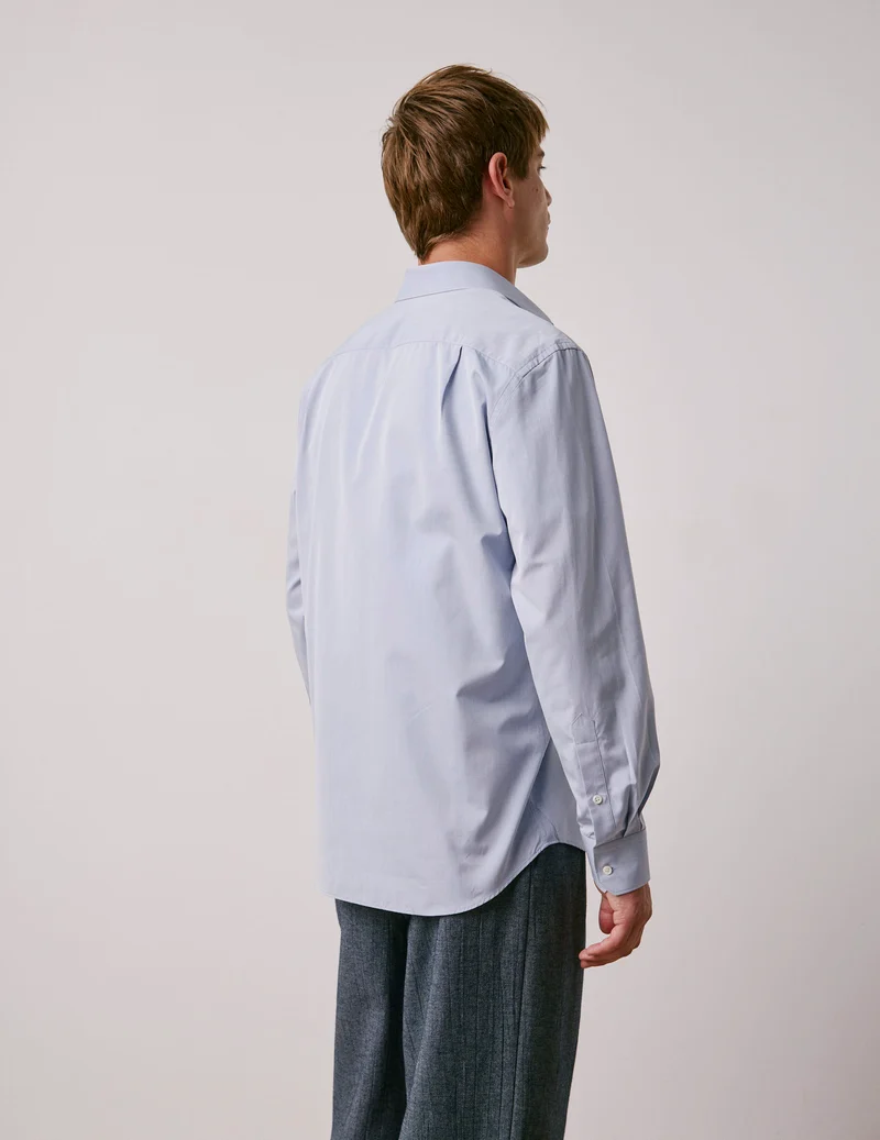 Chemise classique Voyage bleue