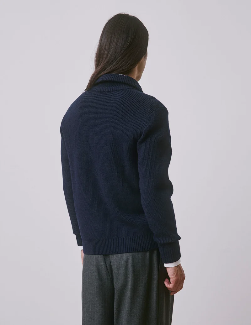 Pull Milo en laine mérinos marine