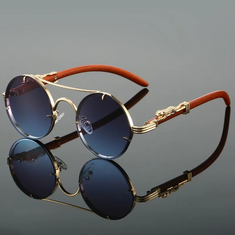 Damen Sonnenbrille Luxus Modische Herren Brille Vintage Pilotenbrille UV400