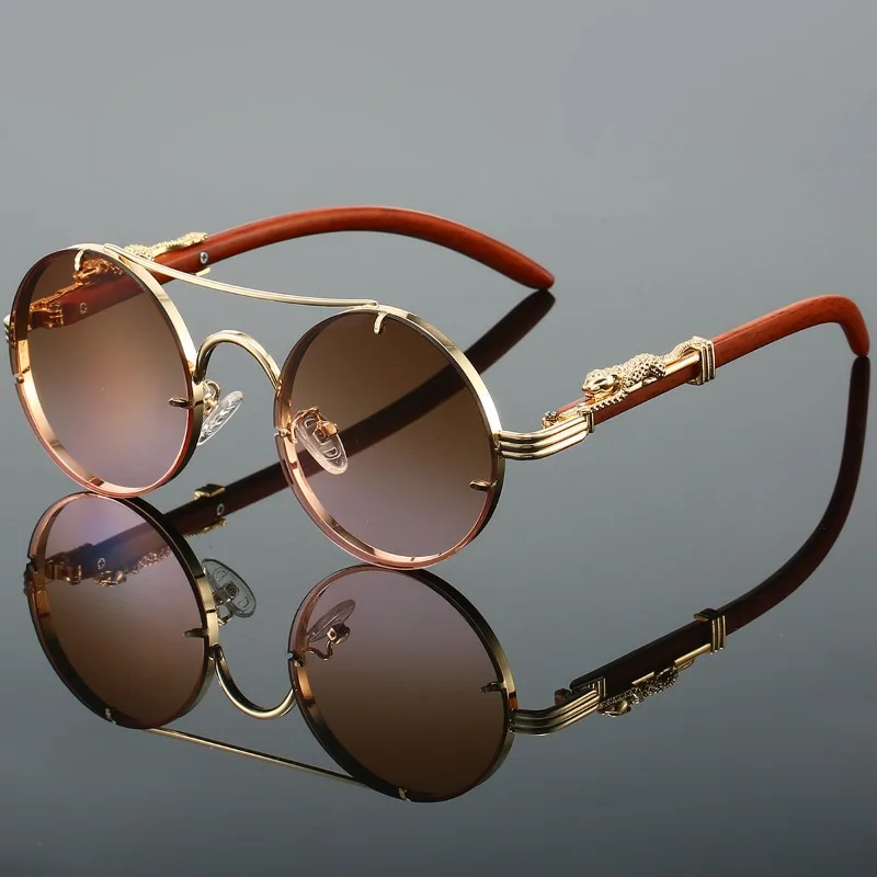 Damen Sonnenbrille Luxus Modische Herren Brille Vintage Pilotenbrille UV400