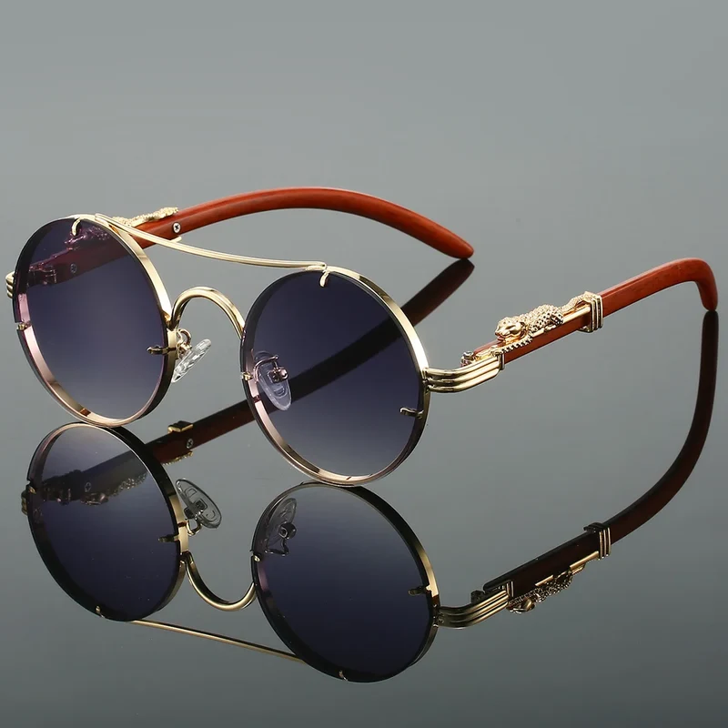 Damen Sonnenbrille Luxus Modische Herren Brille Vintage Pilotenbrille UV400