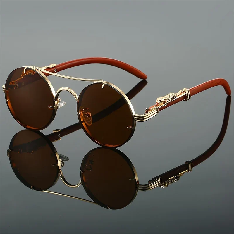 Damen Sonnenbrille Luxus Modische Herren Brille Vintage Pilotenbrille UV400