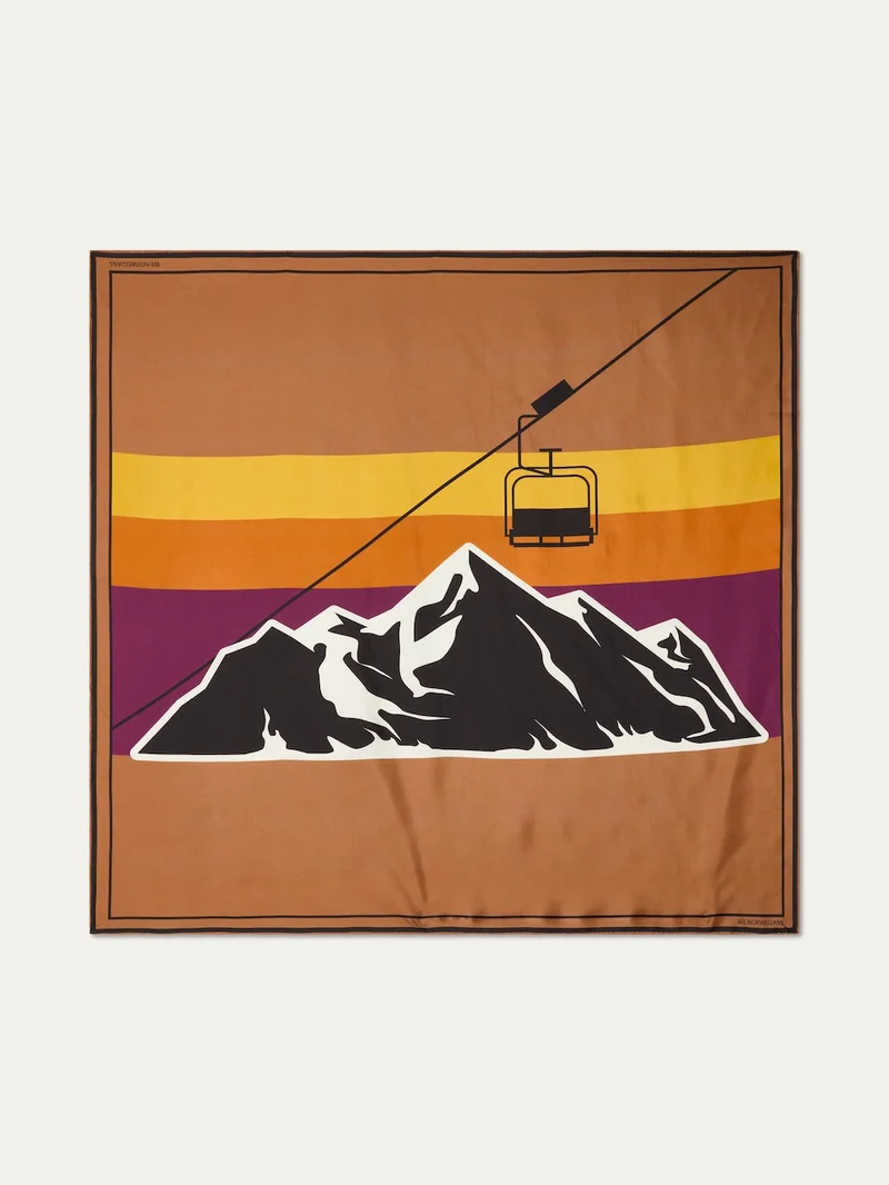 Afterski Silk Scarf