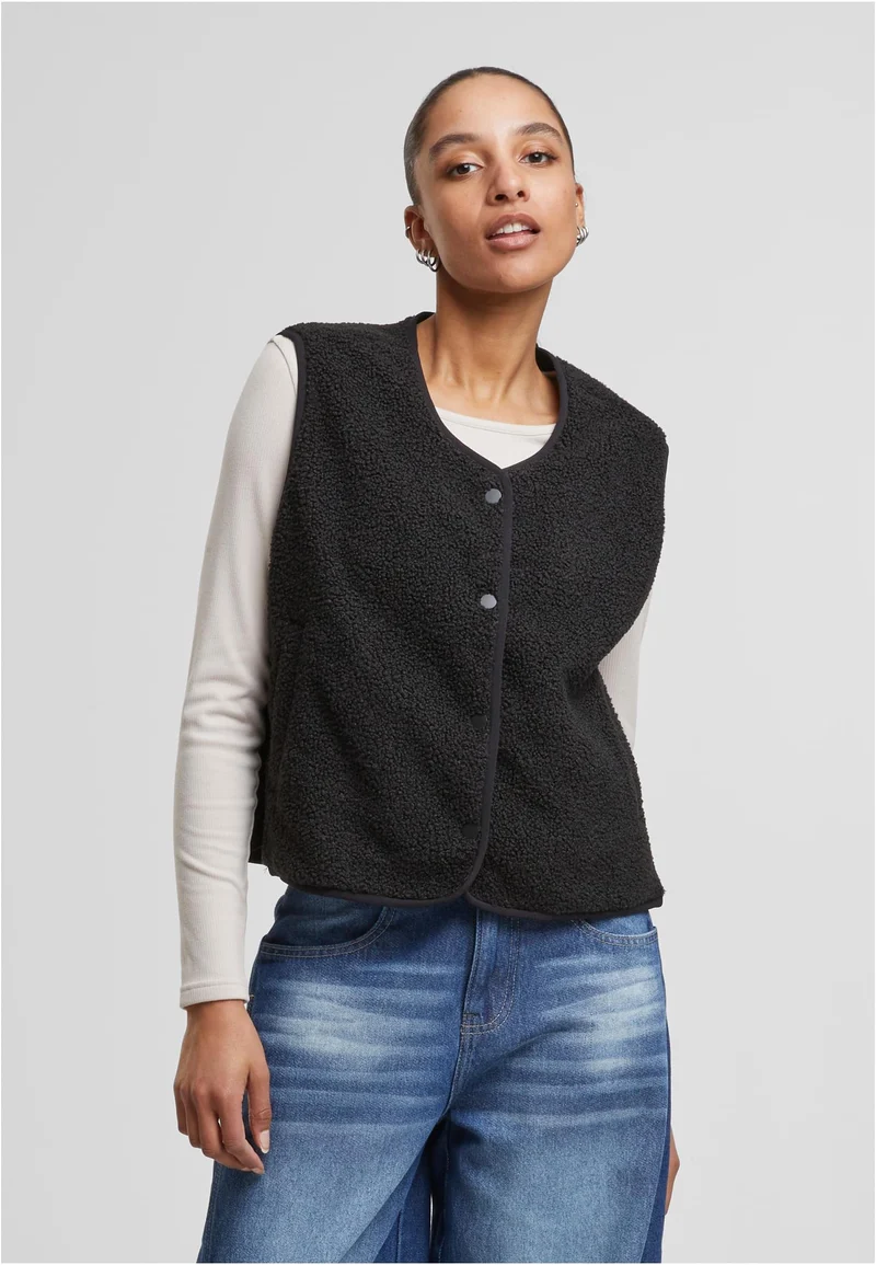UC Buttoned Teddy Vest