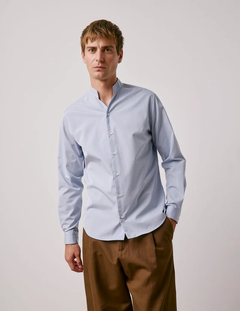 Chemise Carl Voyage bleue