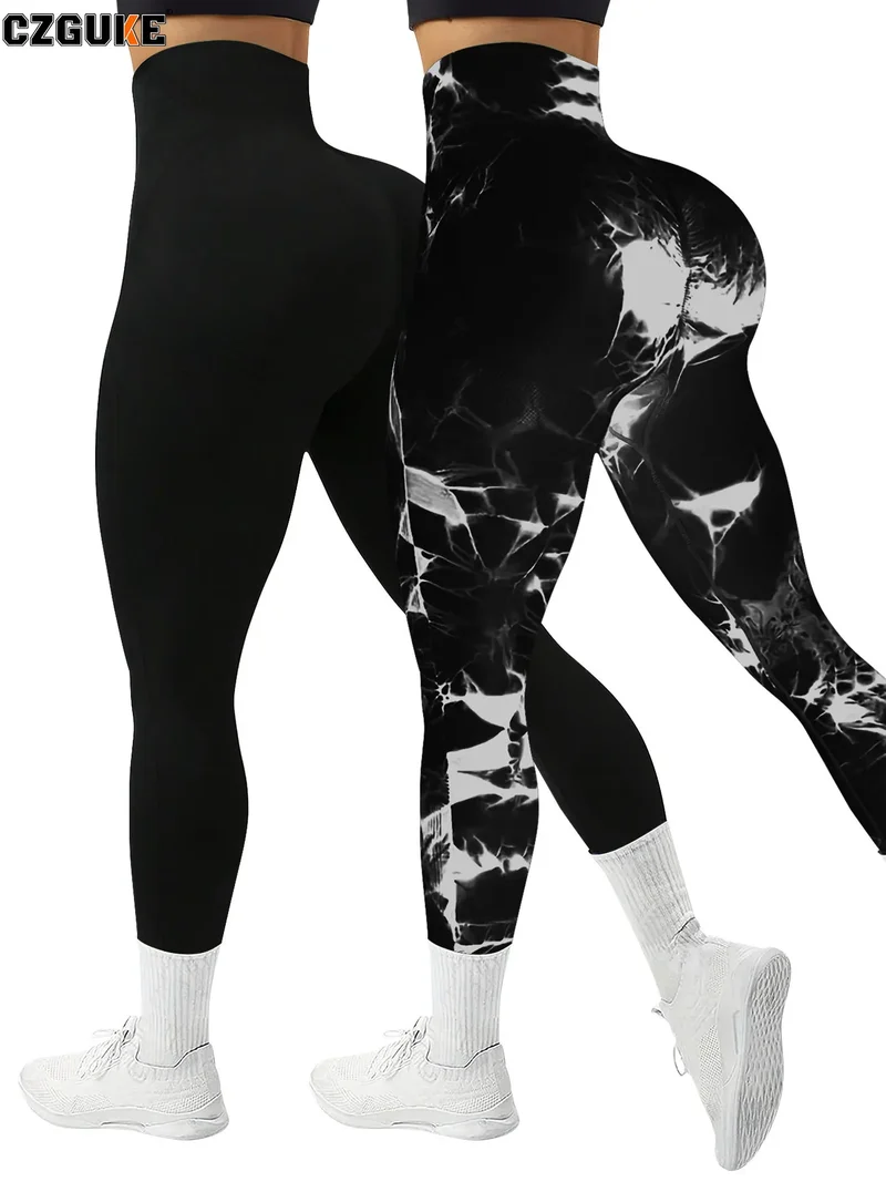 Yoga Leggings Push Up Damen Sport Hose Fitness Gym Stretch Leggins Jogginghose