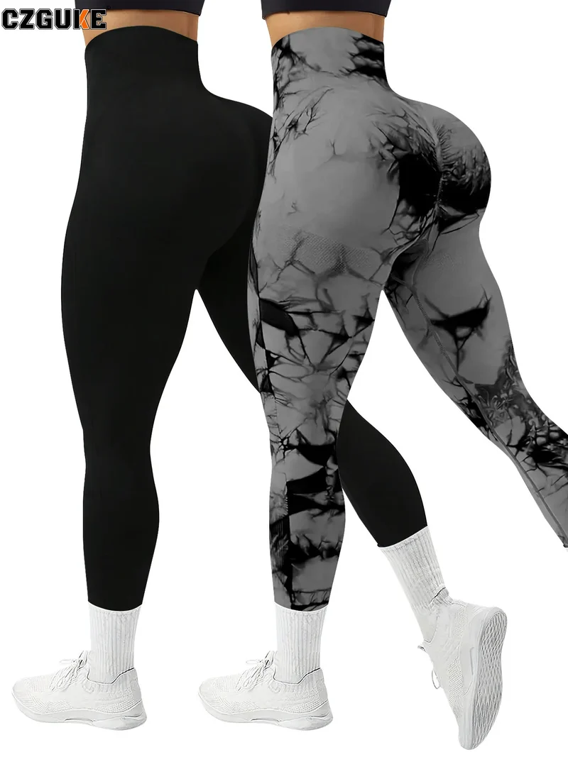 Yoga Leggings Push Up Damen Sport Hose Fitness Gym Stretch Leggins Jogginghose