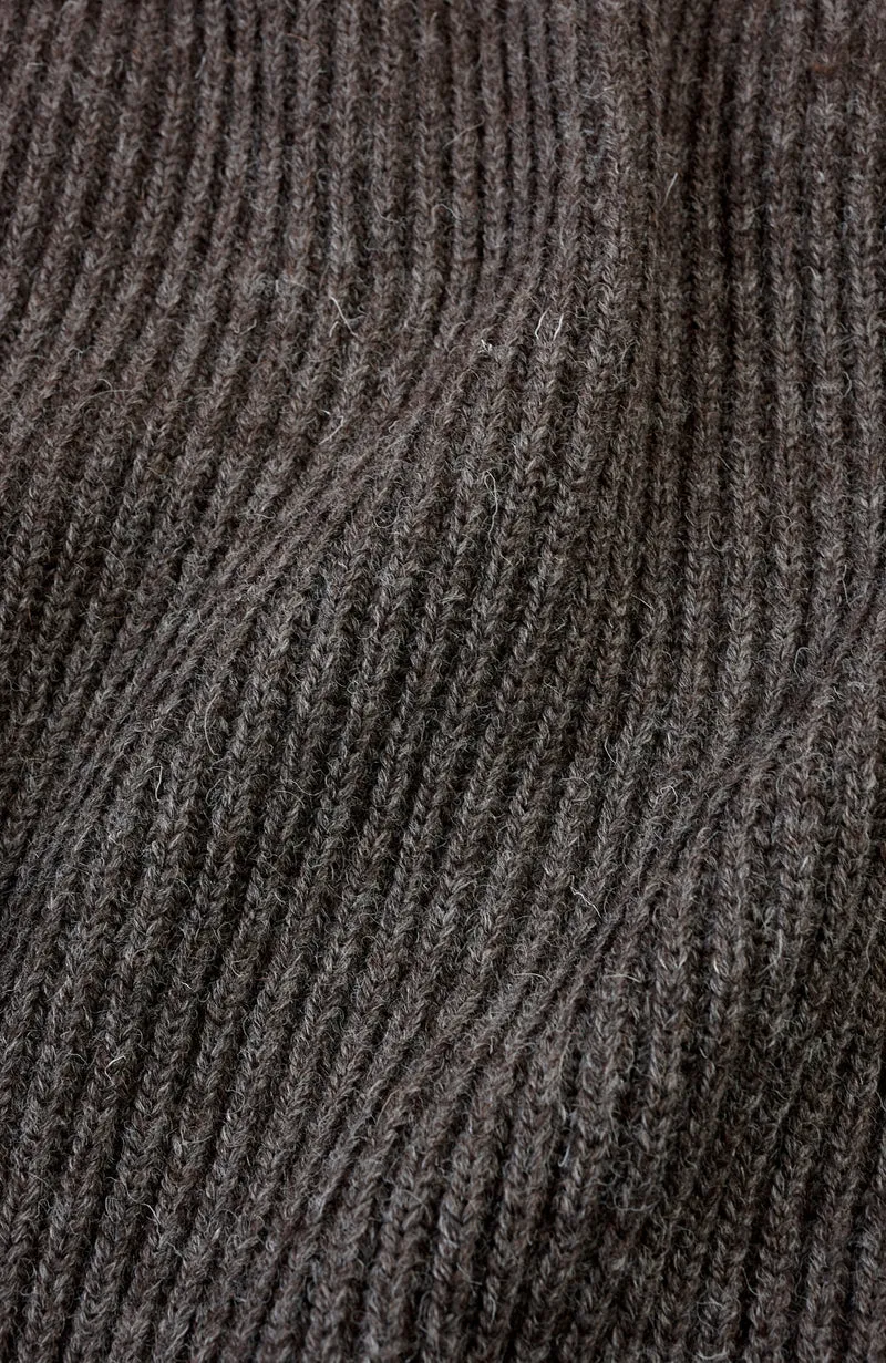 Grober Schießpullover aus gerippter britischer Wolle für Herren