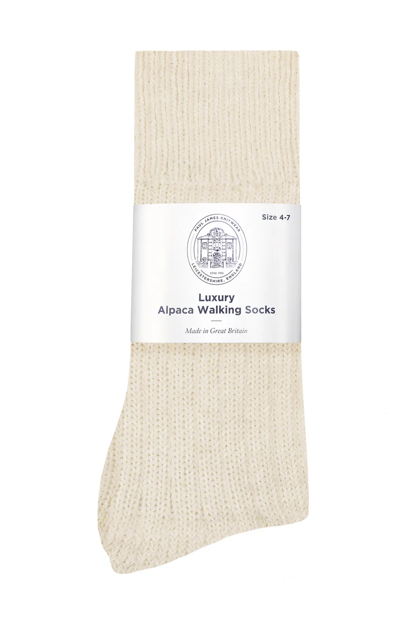 Wandersocken mit Alpaka-Kissensohle