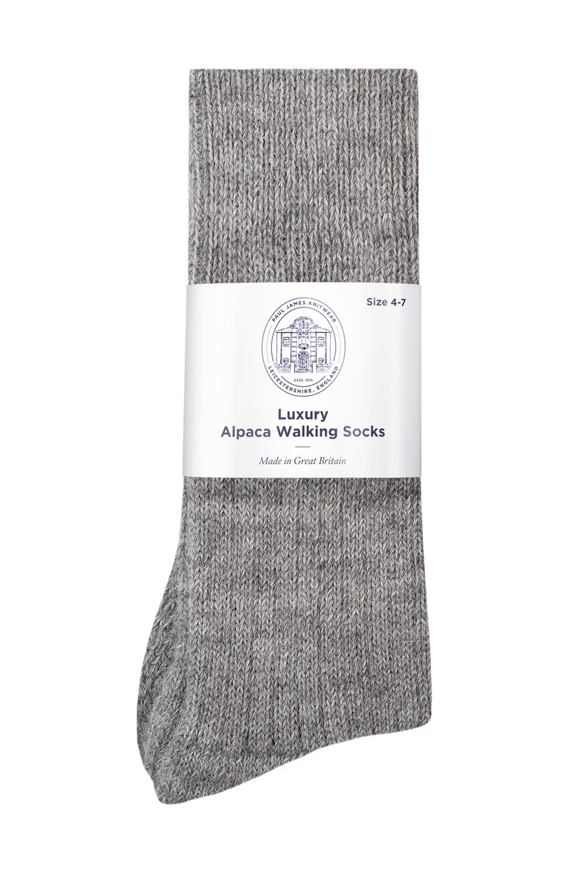 Wandersocken mit Alpaka-Kissensohle