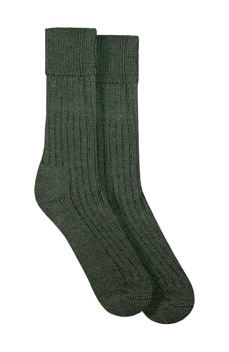 Wandersocken mit Alpaka-Kissensohle