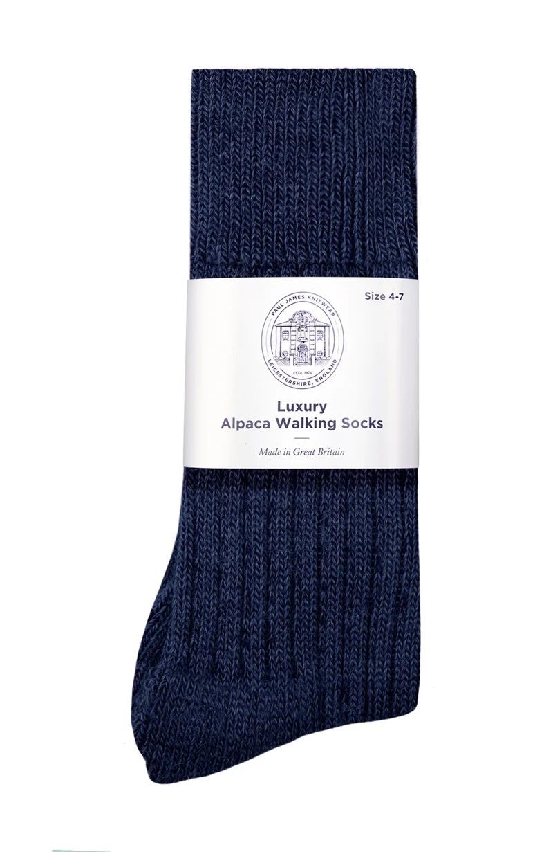 Wandersocken mit Alpaka-Kissensohle