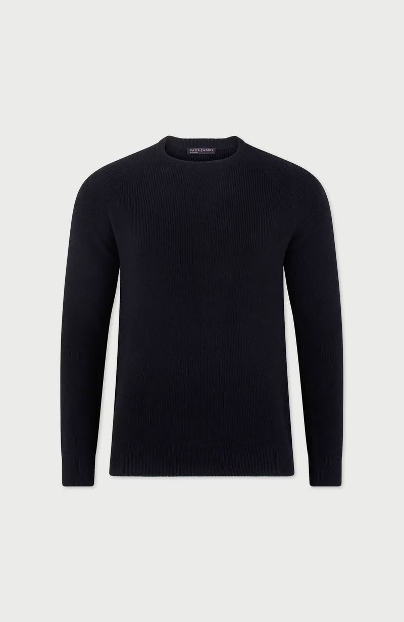 Leichter Herren-Fischerripppullover aus 100 % Baumwolle
