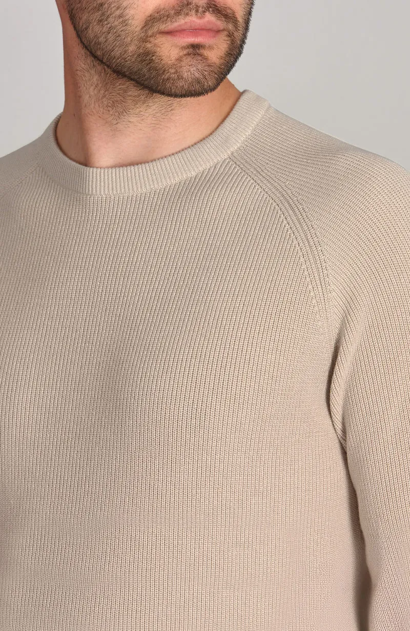 Leichter Herren-Fischerripppullover aus 100 % Baumwolle