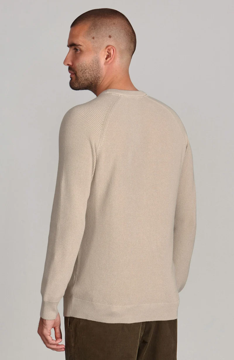 Leichter Herren-Fischerripppullover aus 100 % Baumwolle