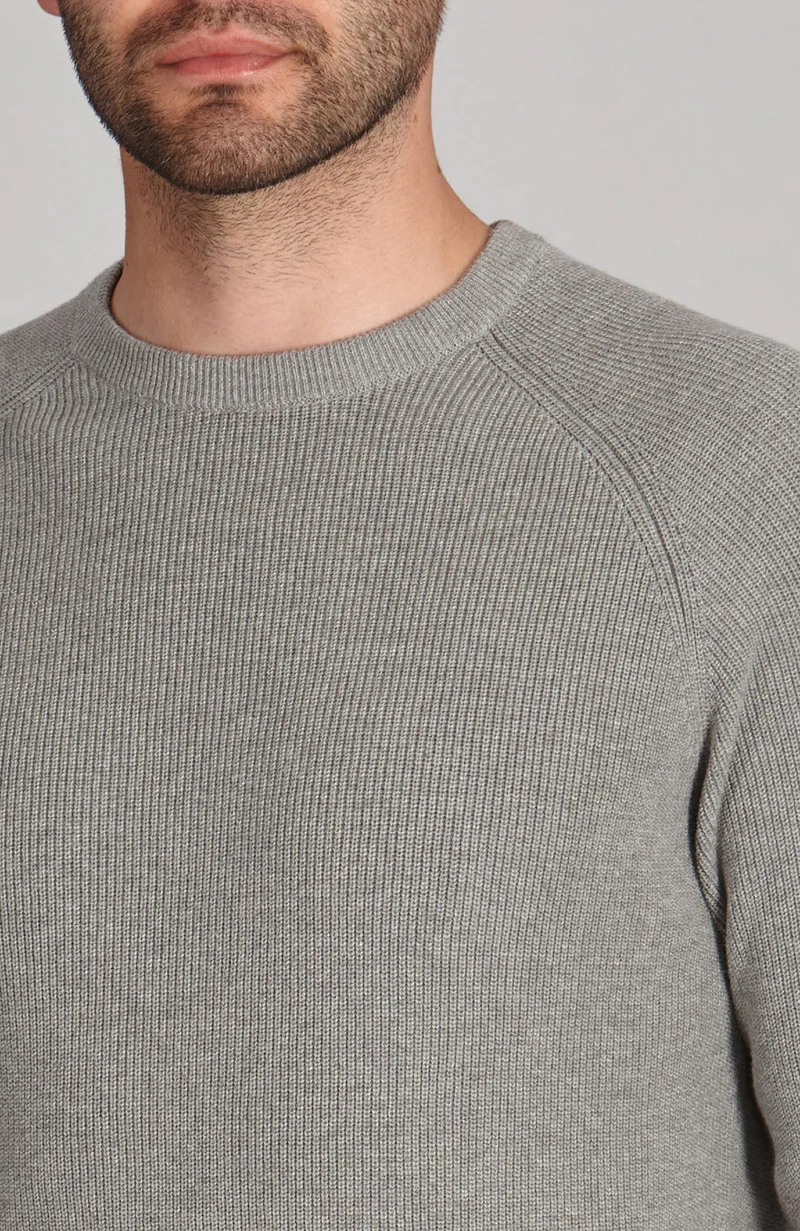 Leichter Herren-Fischerripppullover aus 100 % Baumwolle