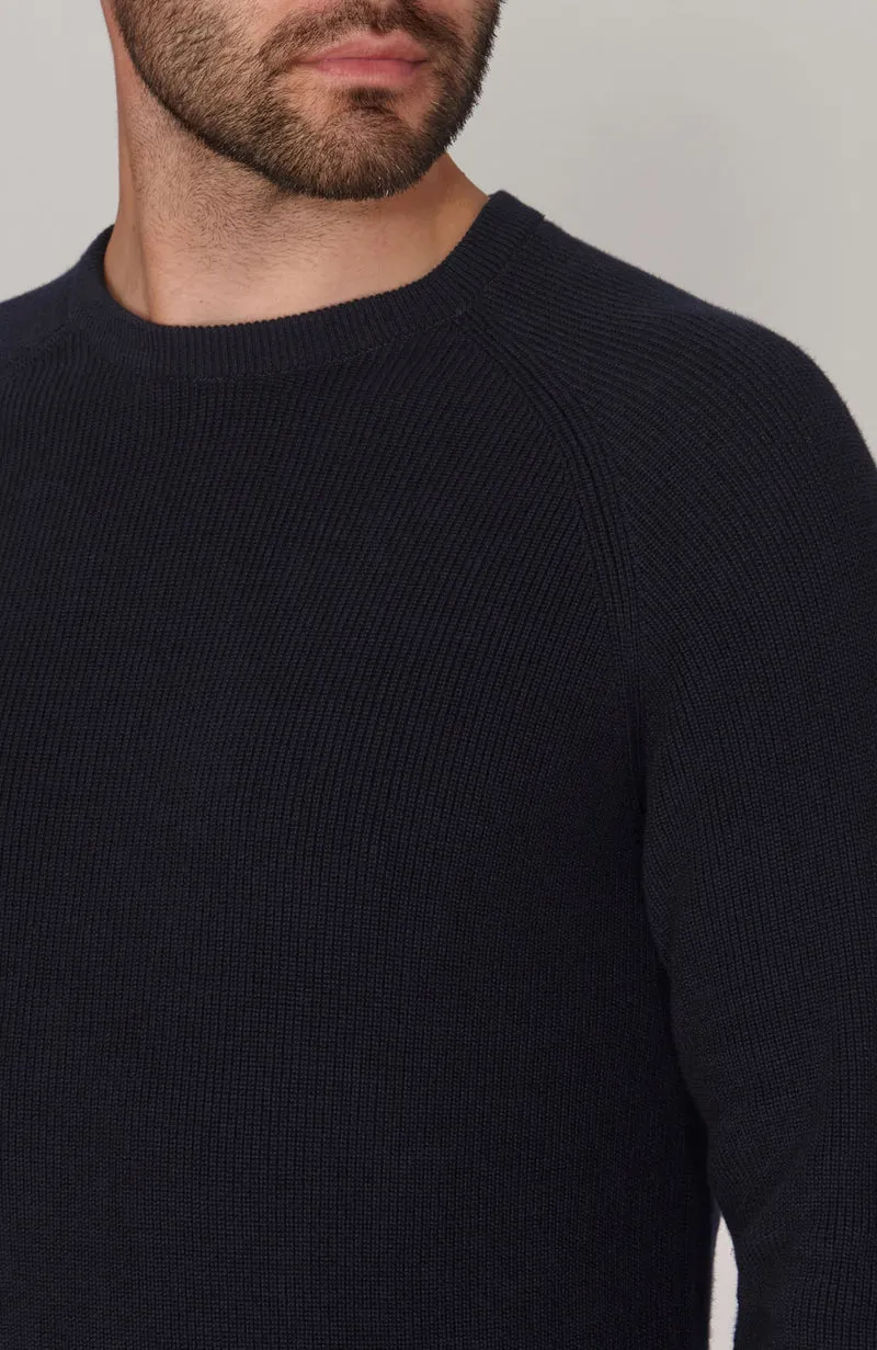 Leichter Herren-Fischerripppullover aus 100 % Baumwolle