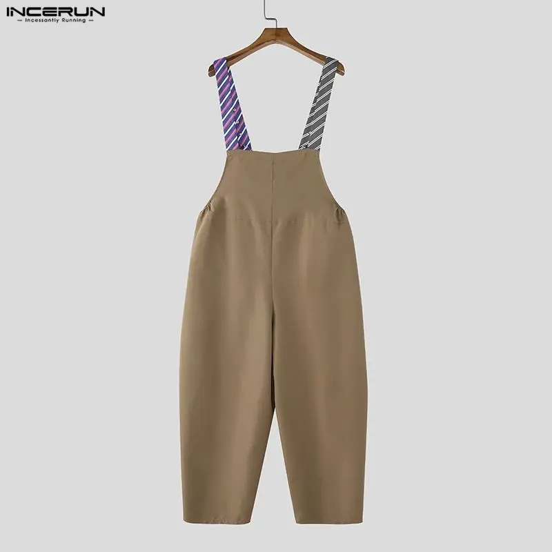 Männer Latzhose Hose Harems Pumphosen Pluderhosen Jogger Overalls Streetwear