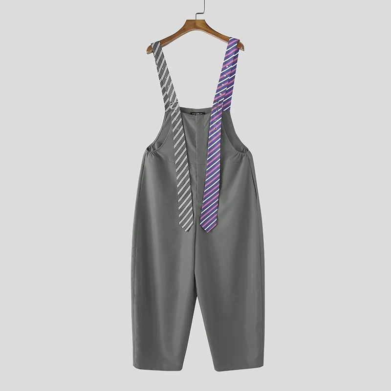 Männer Latzhose Hose Harems Pumphosen Pluderhosen Jogger Overalls Streetwear