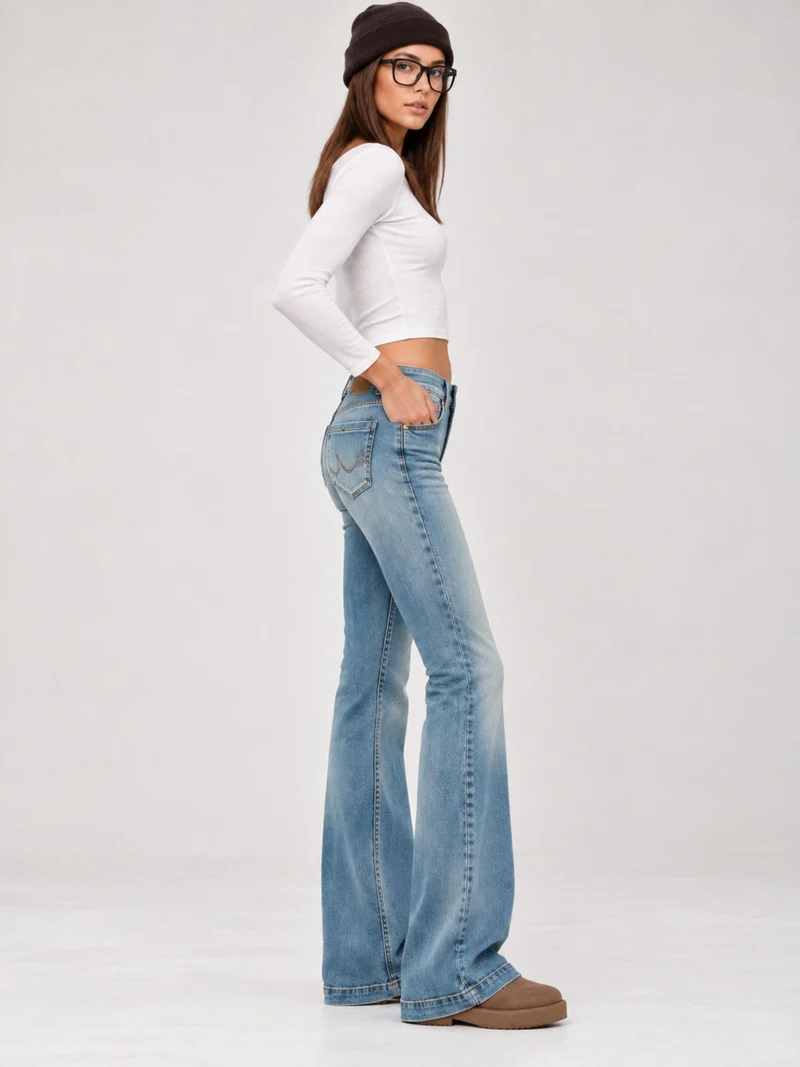 LTB - FALLON MID, Mid Waist, Bootcut, Rosel Wash