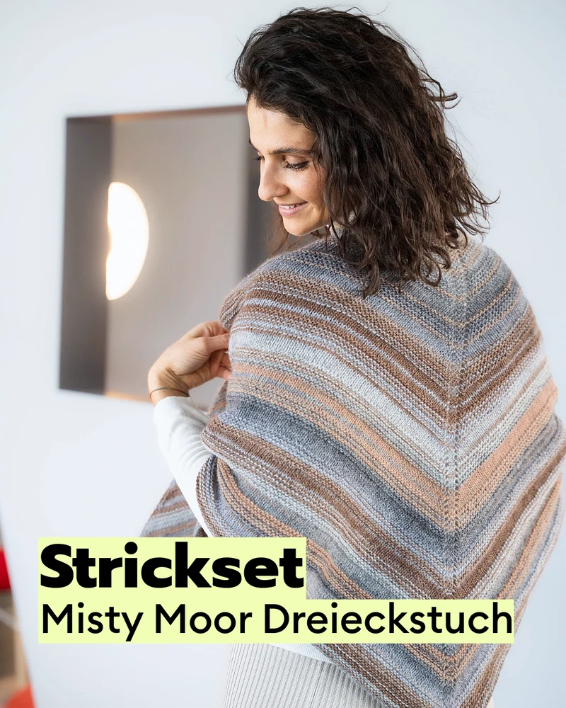 Strickset Misty Moor Dreieckstuch