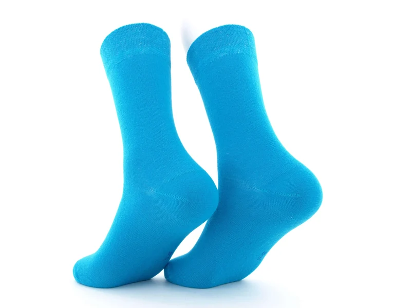 2 Paar bunte Herrensocken türkis