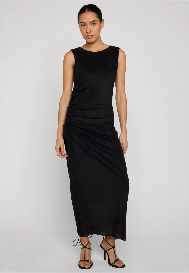 UC Long Ruffled Mesh Dress