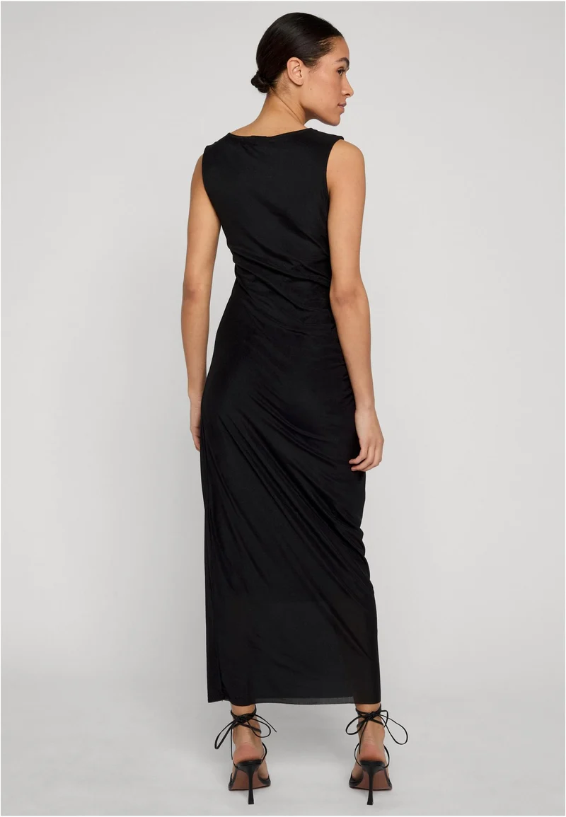 UC Long Ruffled Mesh Dress