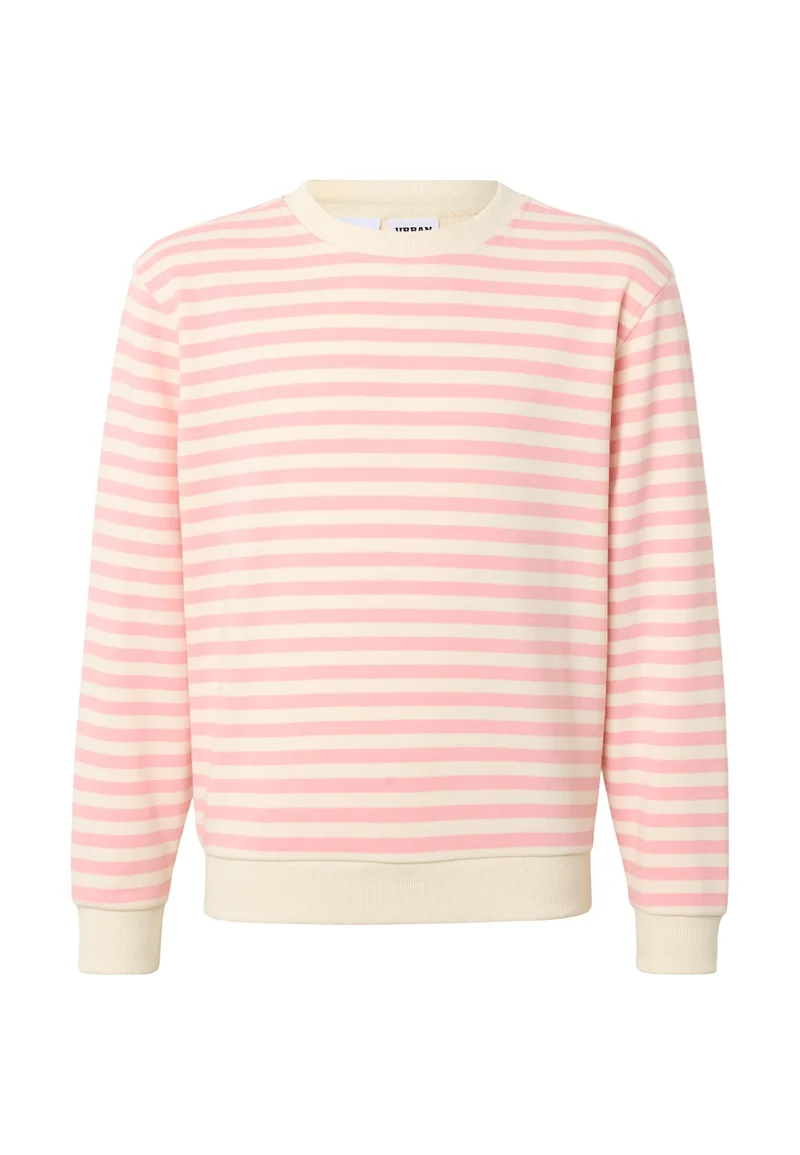 UC Girls Oversized Striped Crewneck