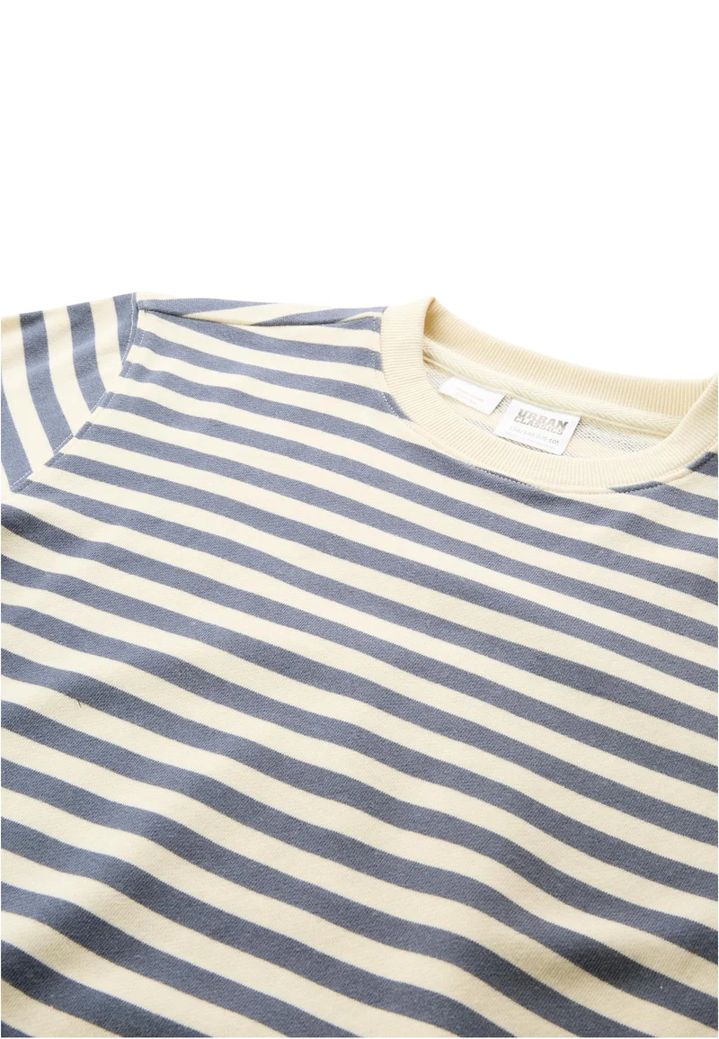 UC Girls Oversized Striped Crewneck