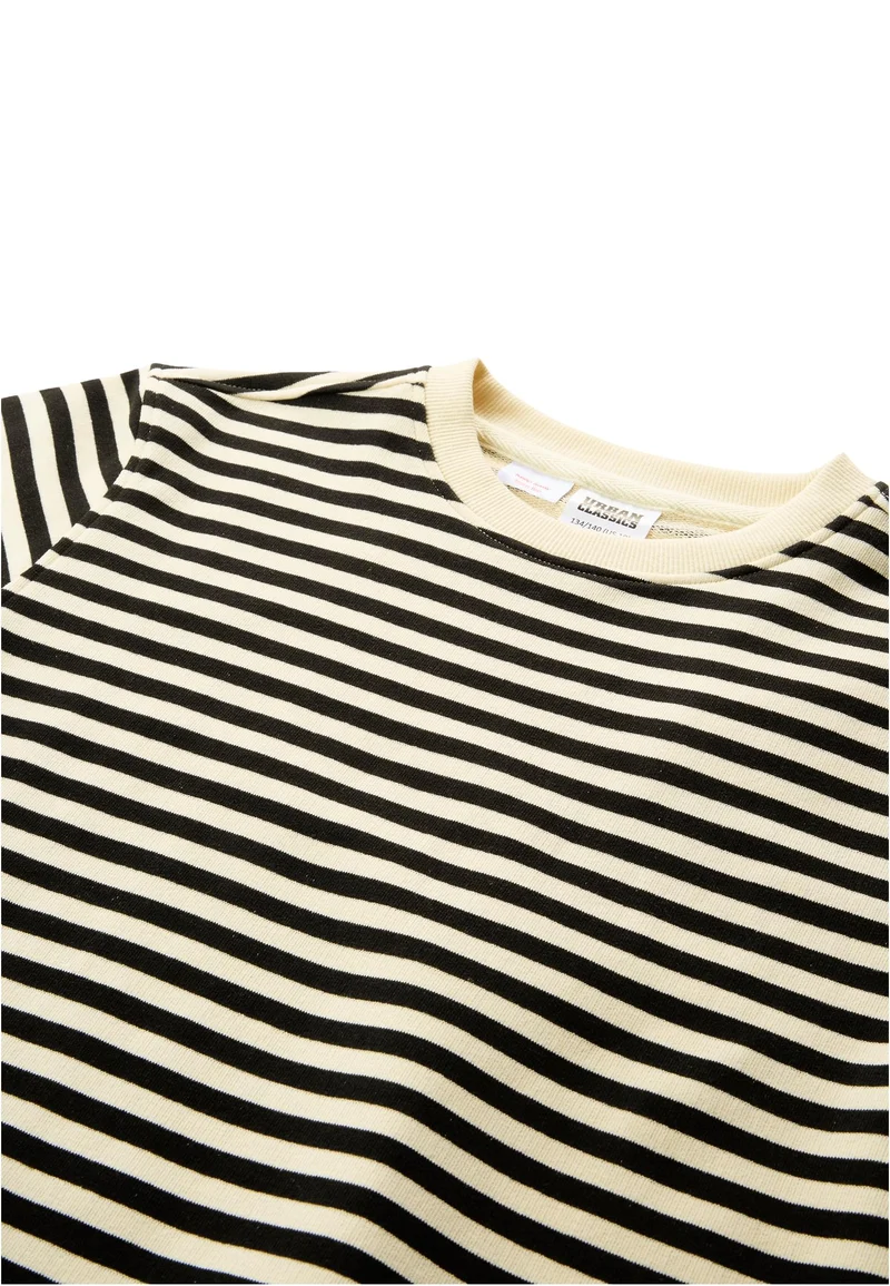 UC Girls Oversized Striped Crewneck
