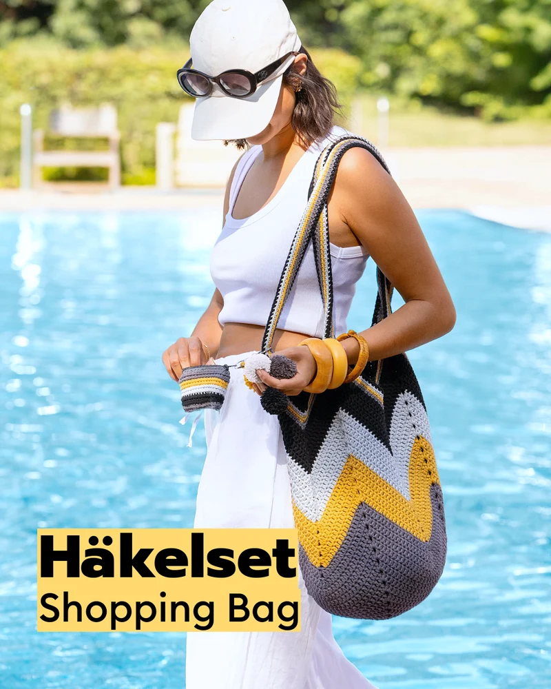 Häkelset Shopping-Bag