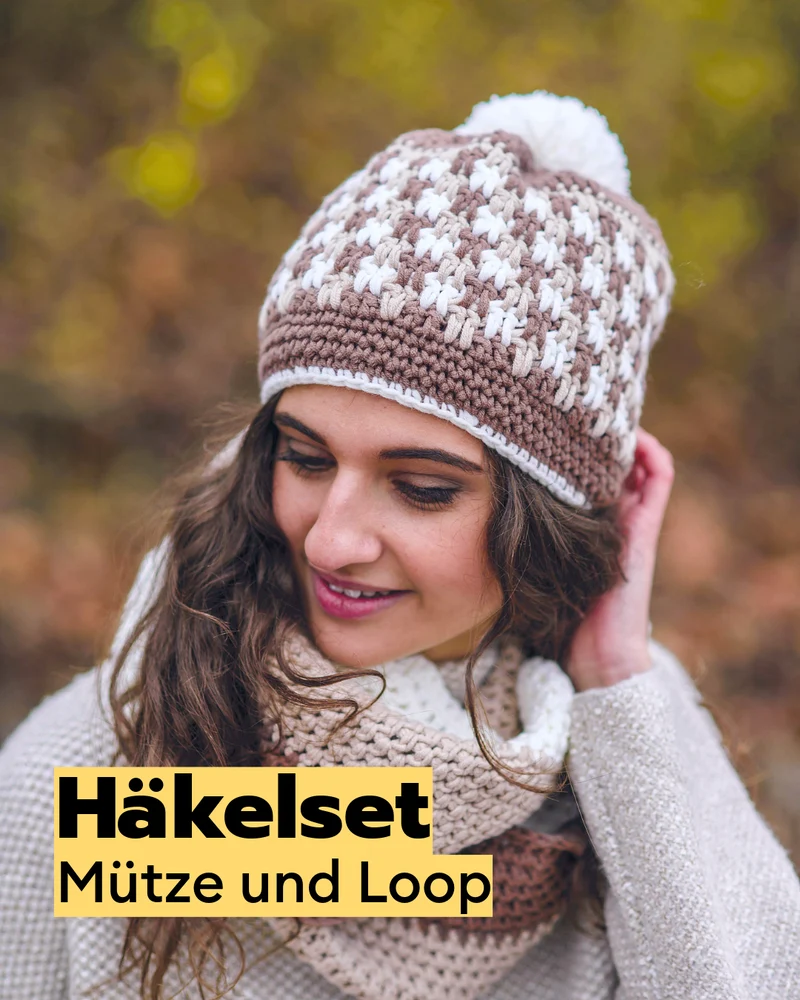 Häkelset Mütze und Loop