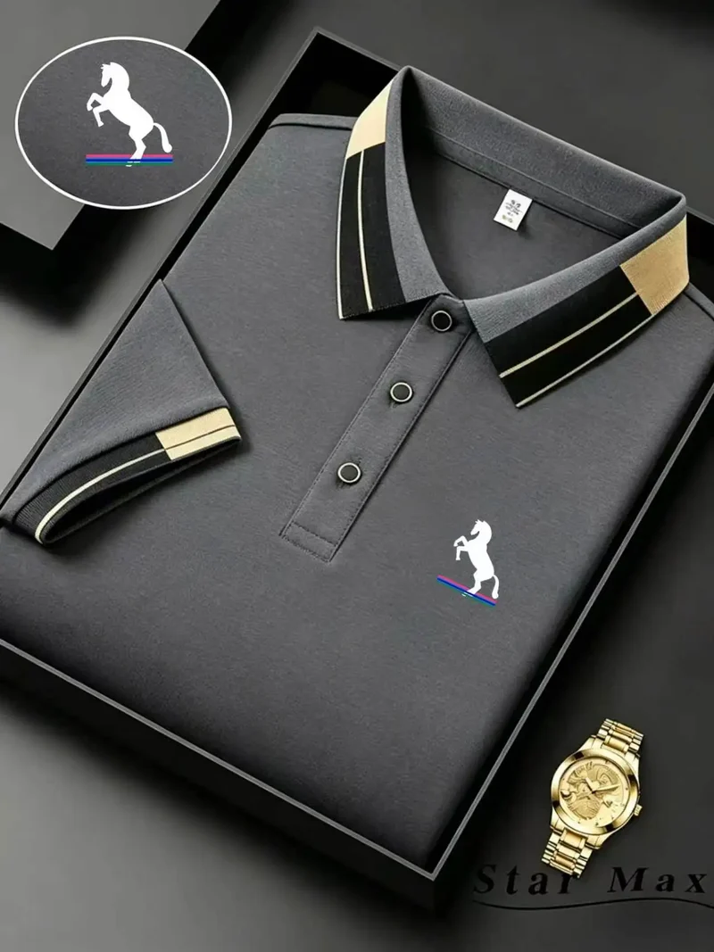 Herren Poloshirt POLO Shirt T-Shirt Kurzarm Hemd Fashion Polohemd Herrenmode Top