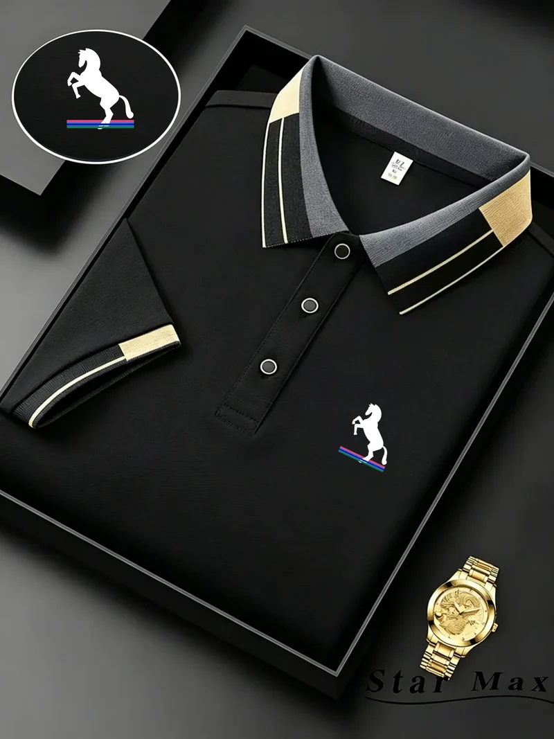 Herren Poloshirt POLO Shirt T-Shirt Kurzarm Hemd Fashion Polohemd Herrenmode Top