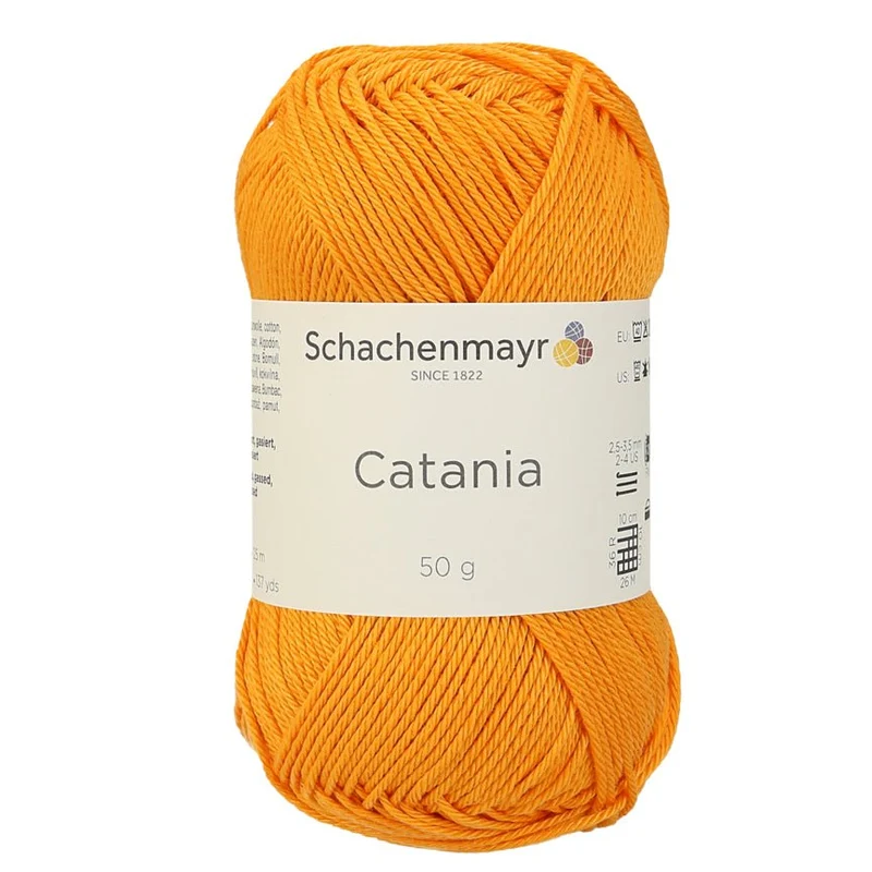 Catania | Baumwolle | 125m/50g | Farbe 411 - Mango